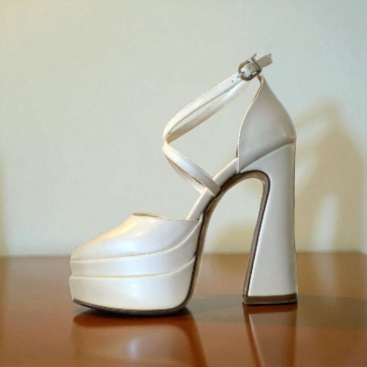 15cm Pearl White High Heels Double Semelle Bridal Shoes Lebanon