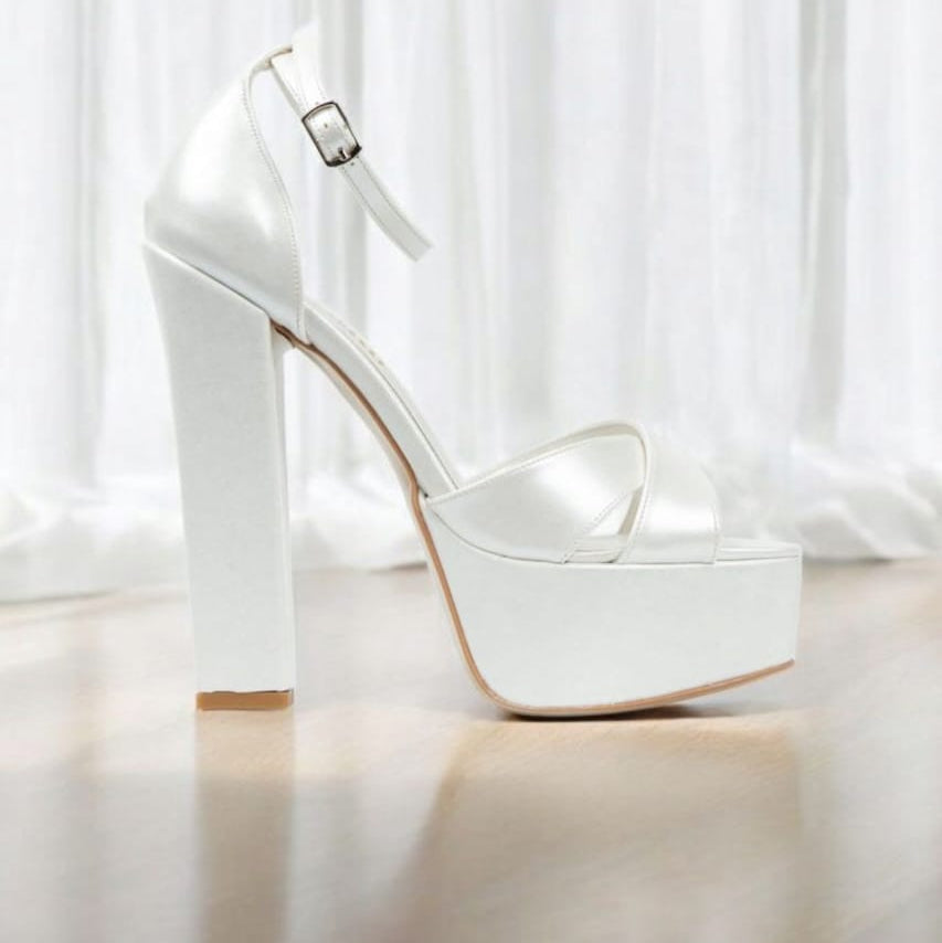 16X 16cm Wedding & Bridal Pearl White High Heel Double Semelle in Beirut Lebanon - wedding & bridal heels