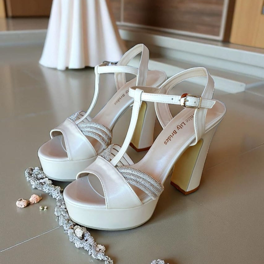 Pearl White wedding shoes