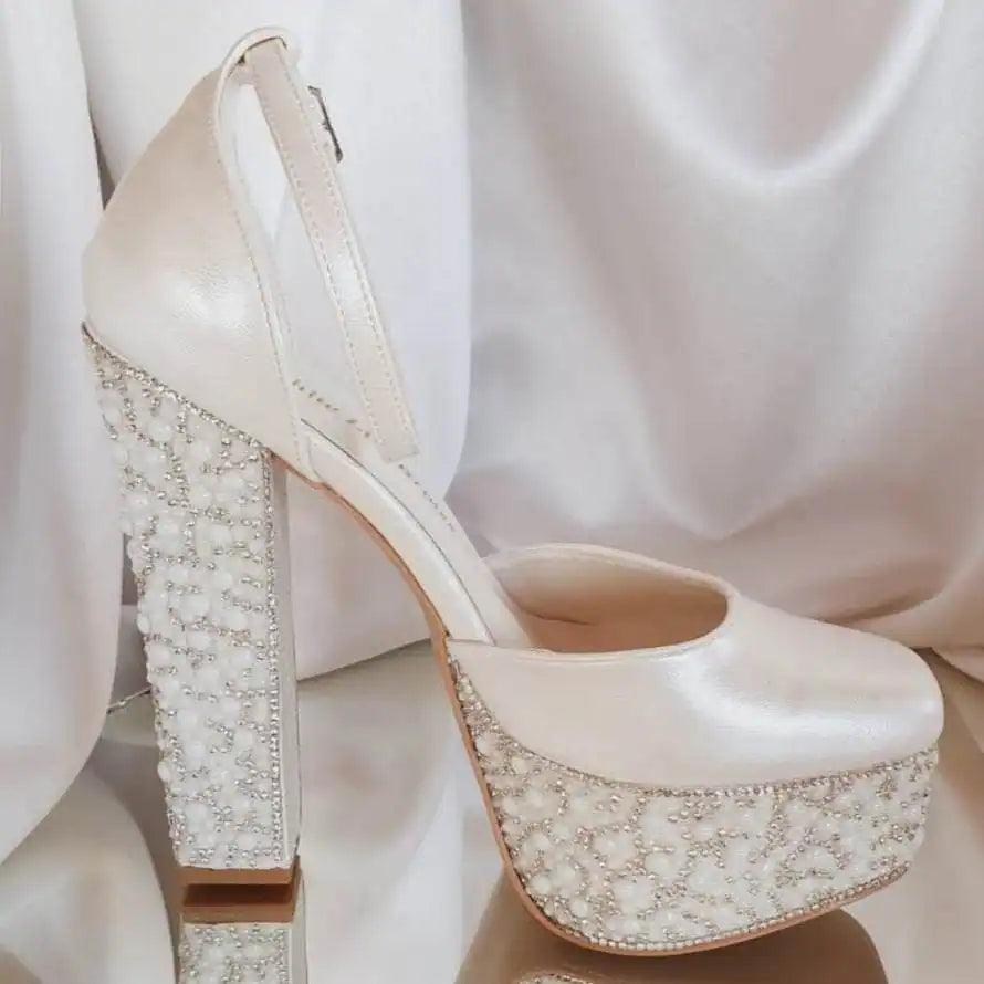Bridal Shoes Beirut, Wedding Heels Beirut, High Heels Beirut, Block Heel Beirut, Beirut Fashion, Lebanese Brides, Bridesmaids Shoes Beirut, Comfortable Heels Beirut, Graduation Heels Beirut