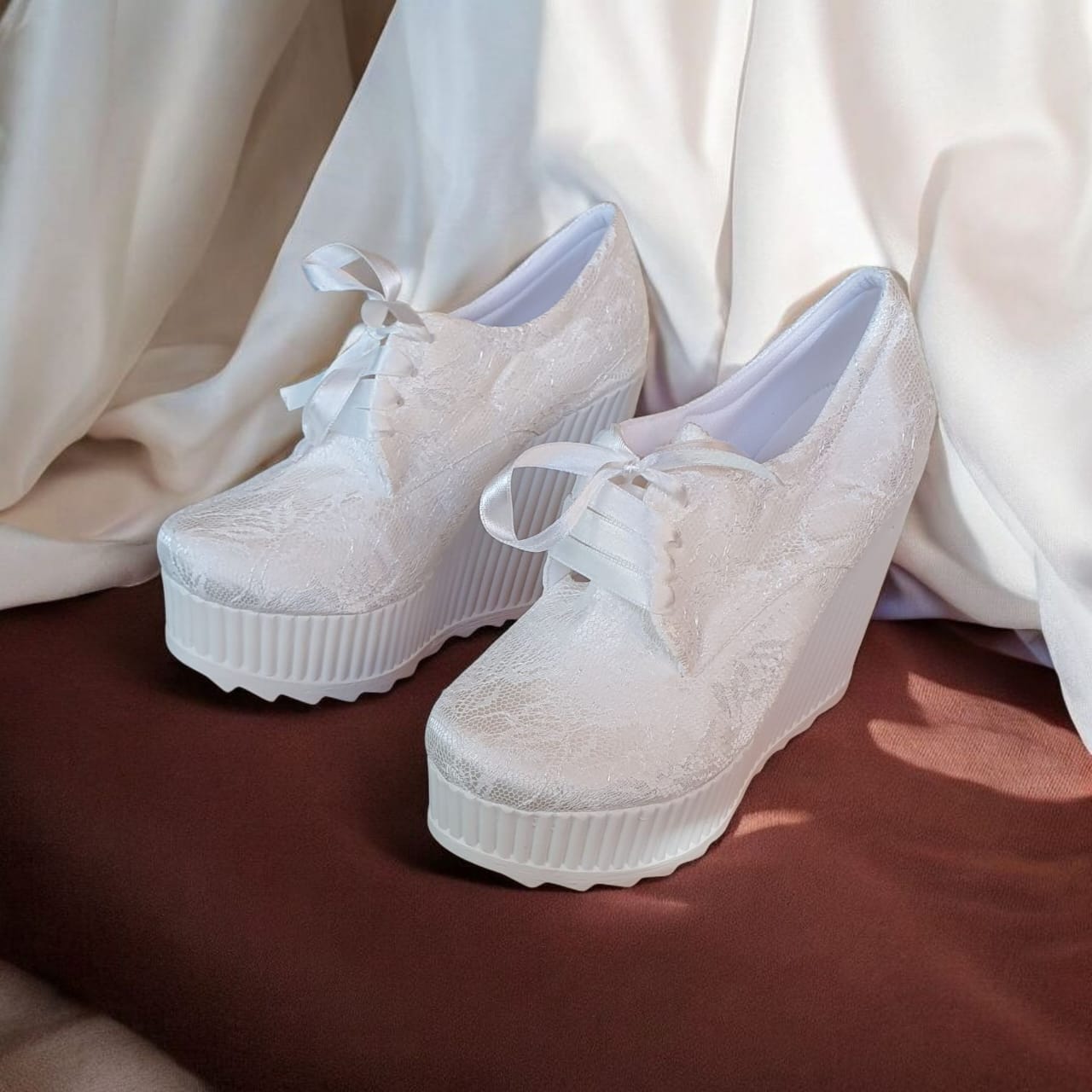 R12-E 12cm Bridal Platform Wedge Shoes
