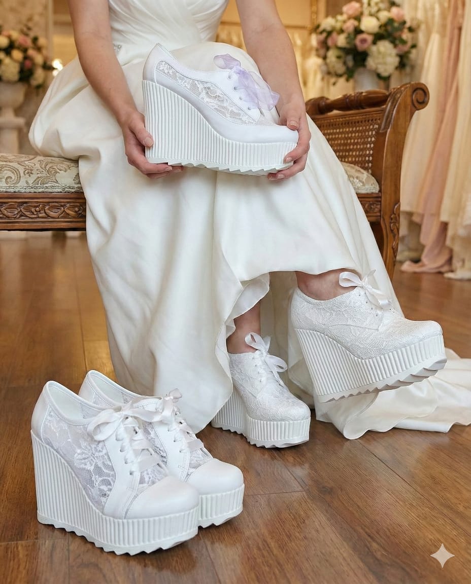 Bridal platform sneakers in Beirut Lebanon