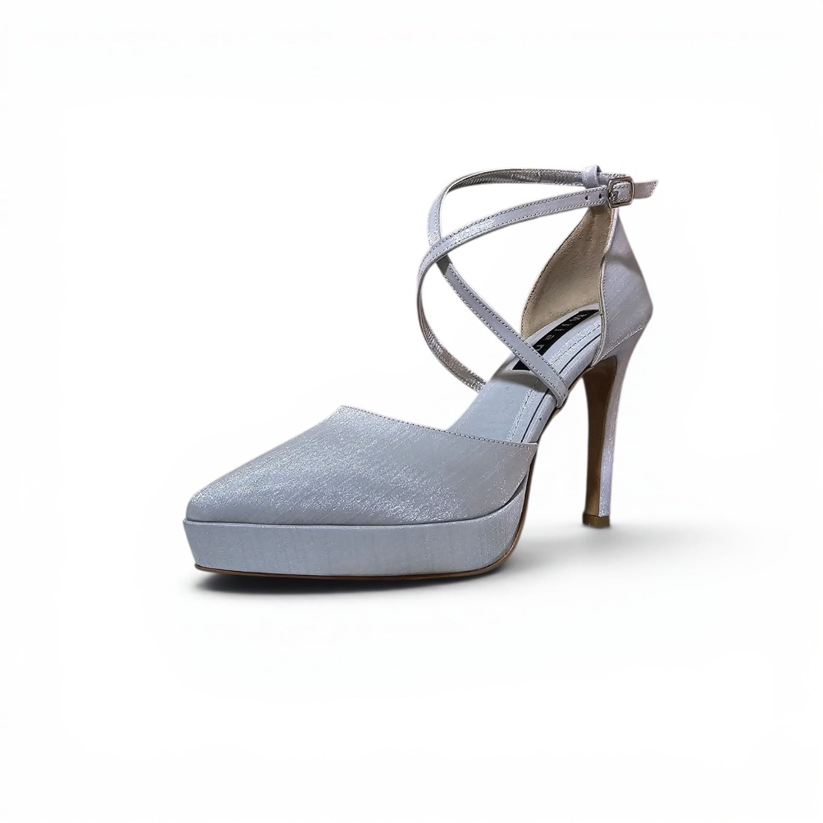 11–12 cm Silver Platform high Heels Shoes Beirut 
