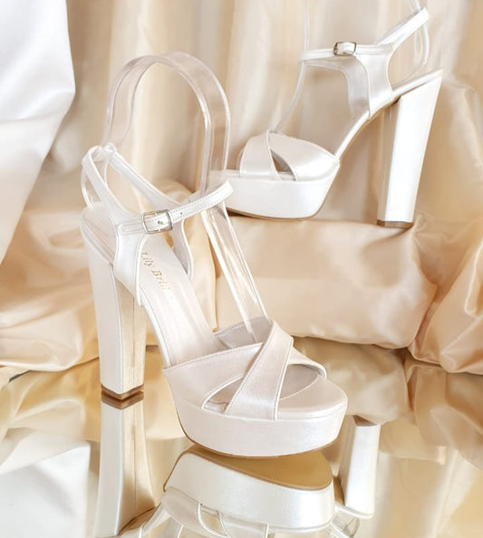 14 cm Pearl White Bridal Heels Wedding shoes in Beirut Lebanon