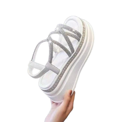 S-7.5 cm Wedding Bridal Platform White Sandals | White Lily Beirut Lebanon