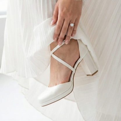 8 cm Bridal Block Heel Lebanon