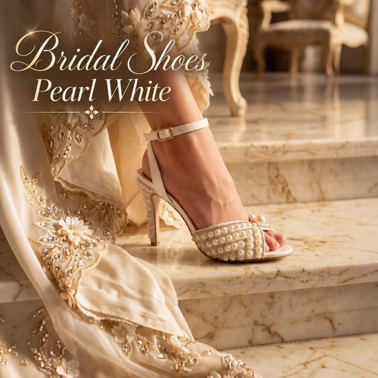 9-10 cm Pearl Embellished Bridal High Heel sandals Beirut Lebanon