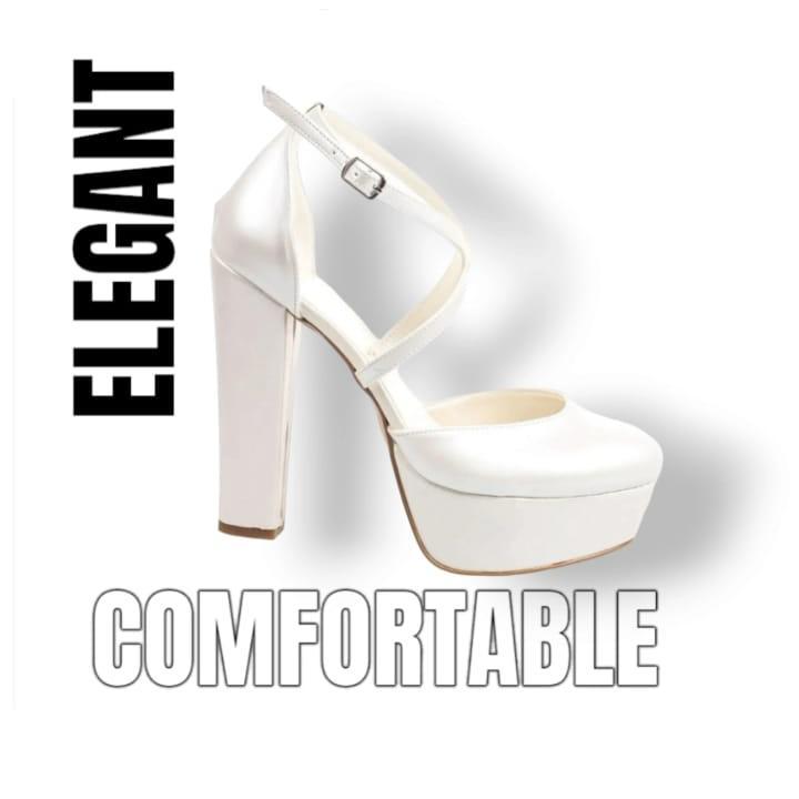 Best comfortable bridal heels in Beirut Lebanon, block heel sandals, wedding shoes for women, stylish party heels, modern footwear, trendy winter shoes, bridal shoe collection