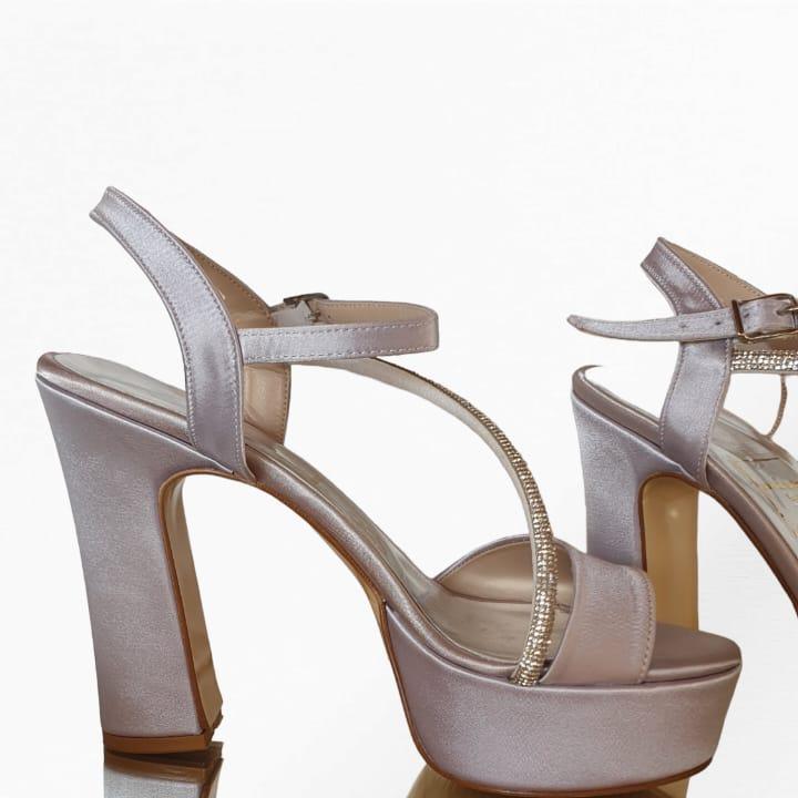 TSSS Silver Satin Sandal