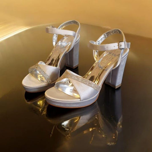 SE-SX Satin Silver Sandal