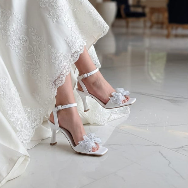 +8 cm Bridal Lace Heel Sandal Lebanon Nicole-1