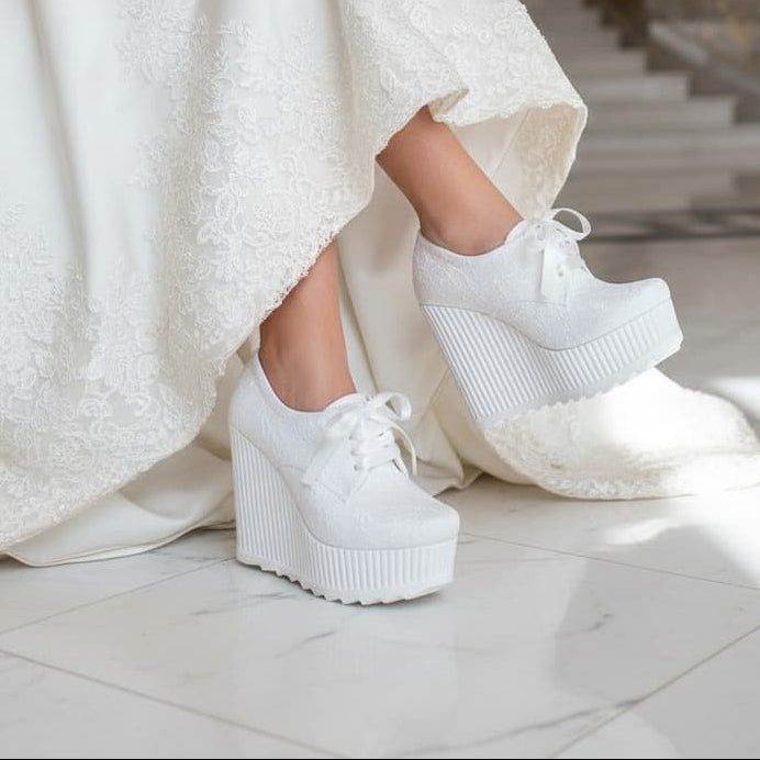 12 cm White platform sneakers shoes Rock Beirut Lebanon online Bridal Shop
