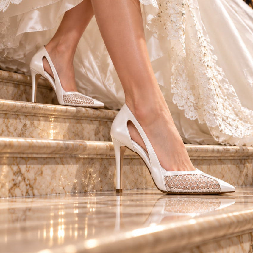 wedding bridal dental high heel Beirut wearing by Bride